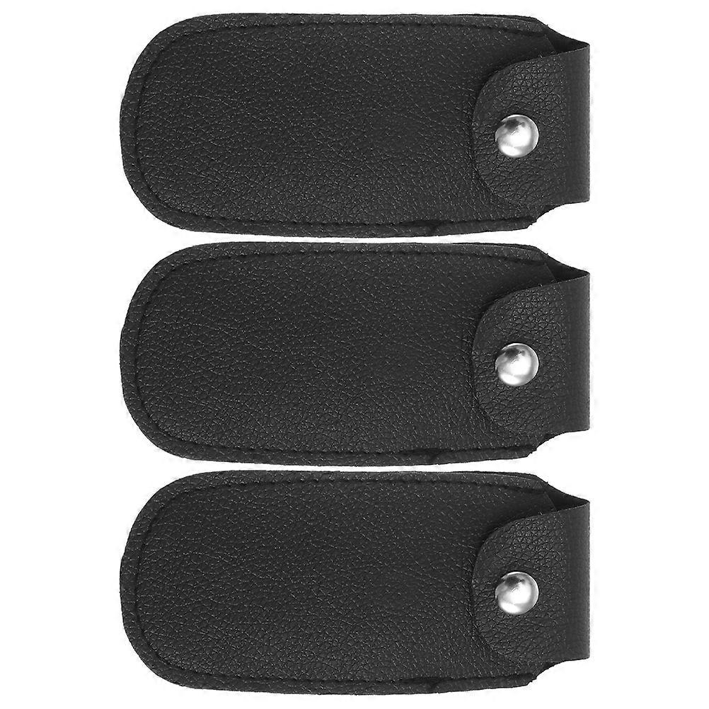 Portable Harmonica Case Faux for Storage 3Pcs Durable 10-Hole Harmonica