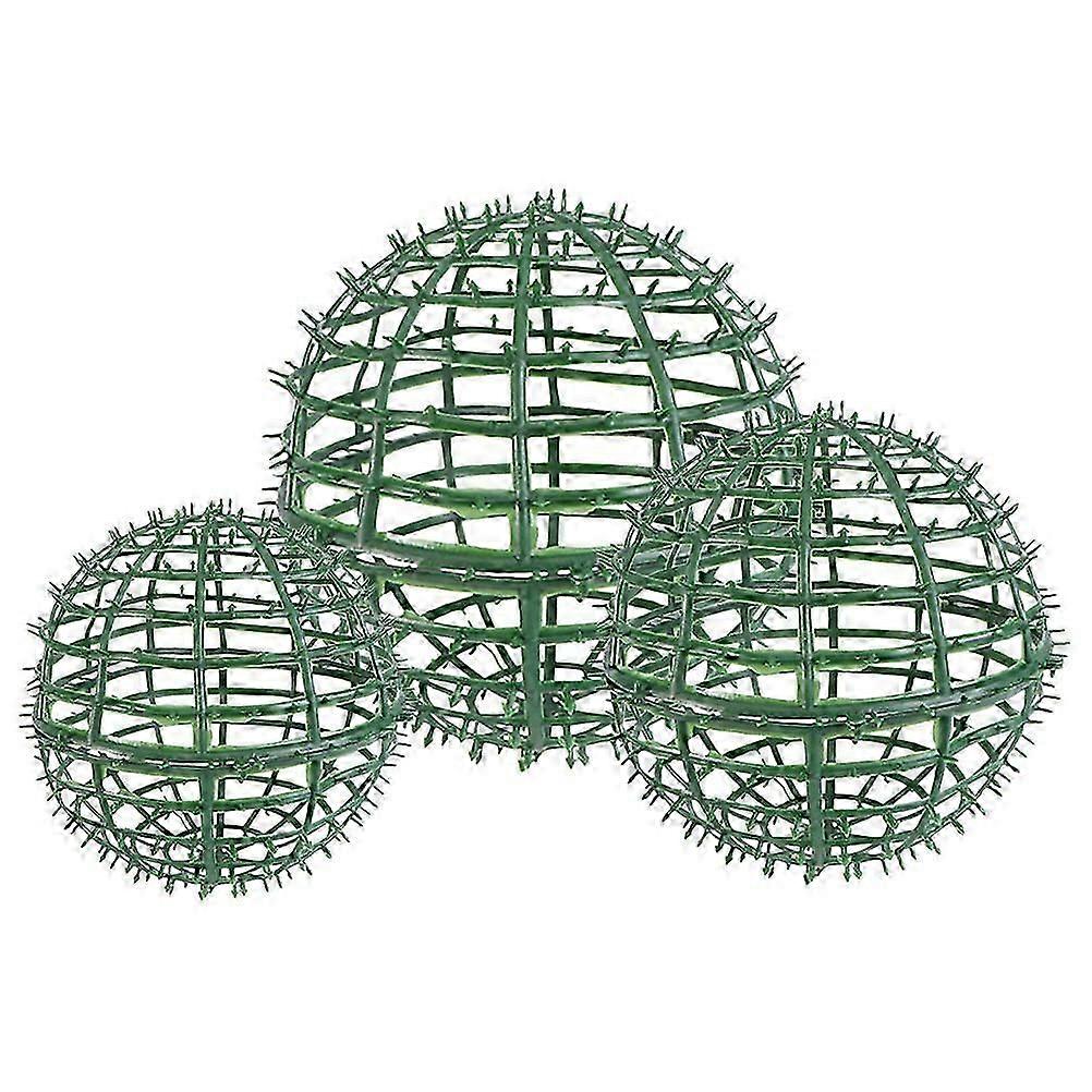 Garden Decoration Topiary Ball Support Rack with Floral Function 3Pcs