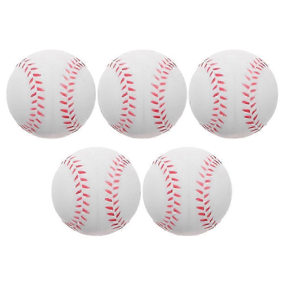 Training Baseballs Sponge Balls for Playing 5Pcs Soft Practice Balls