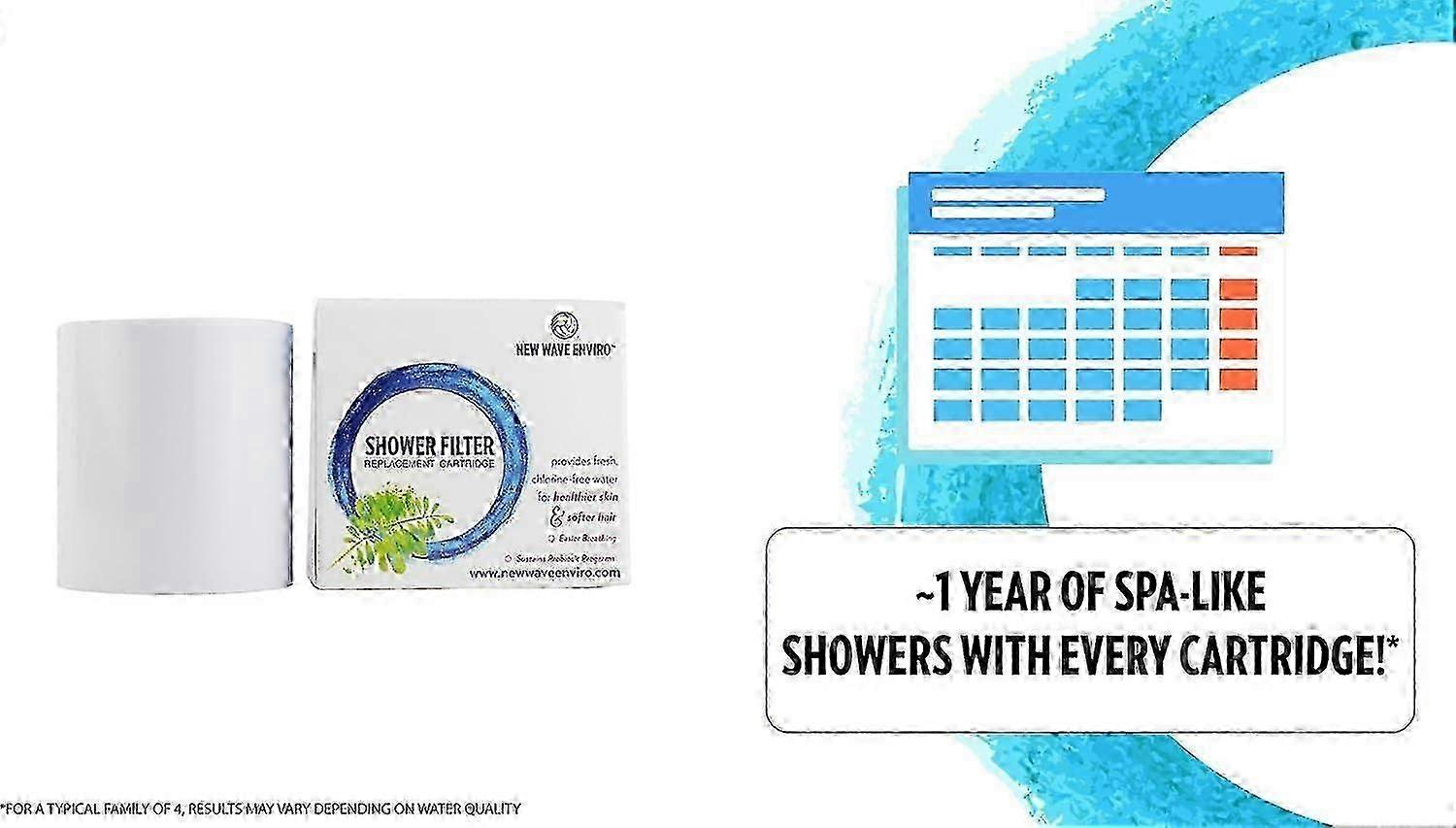 Wave Enviro Shower Filter Replacement Cartridge for Open Recreation