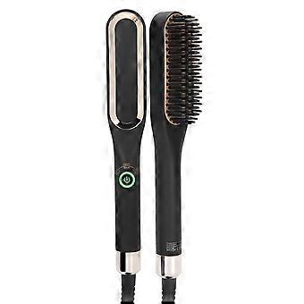 Peigne Électrique Lisseur de Barbe Multifonctionnel Brosse à Lisser Brosse compatible Hommes 100-240VEU Plug