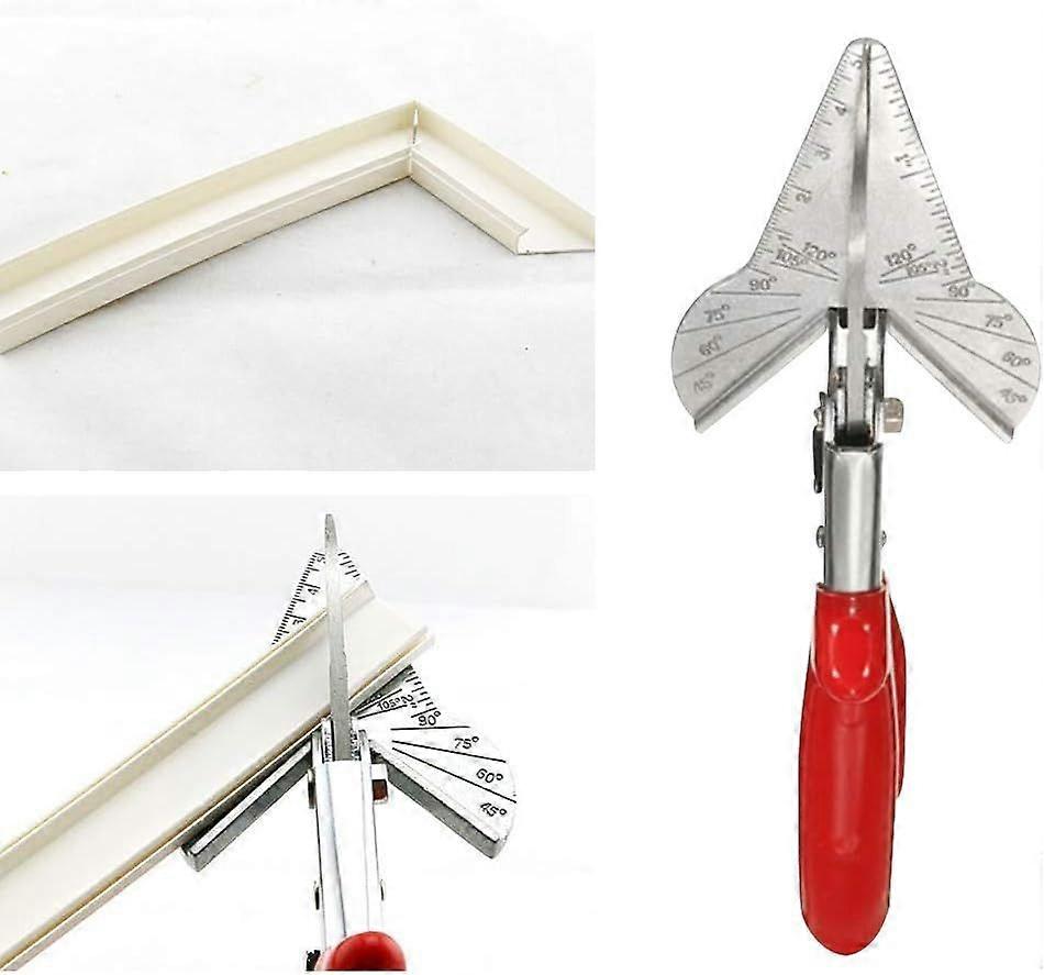 Adjustable forming miter shears, multi-angle scissors, multi-function chute shears