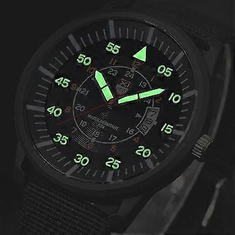 Military Mens Quartz Army Watch Black Dial Date Luxury Sport Wrist Watch
