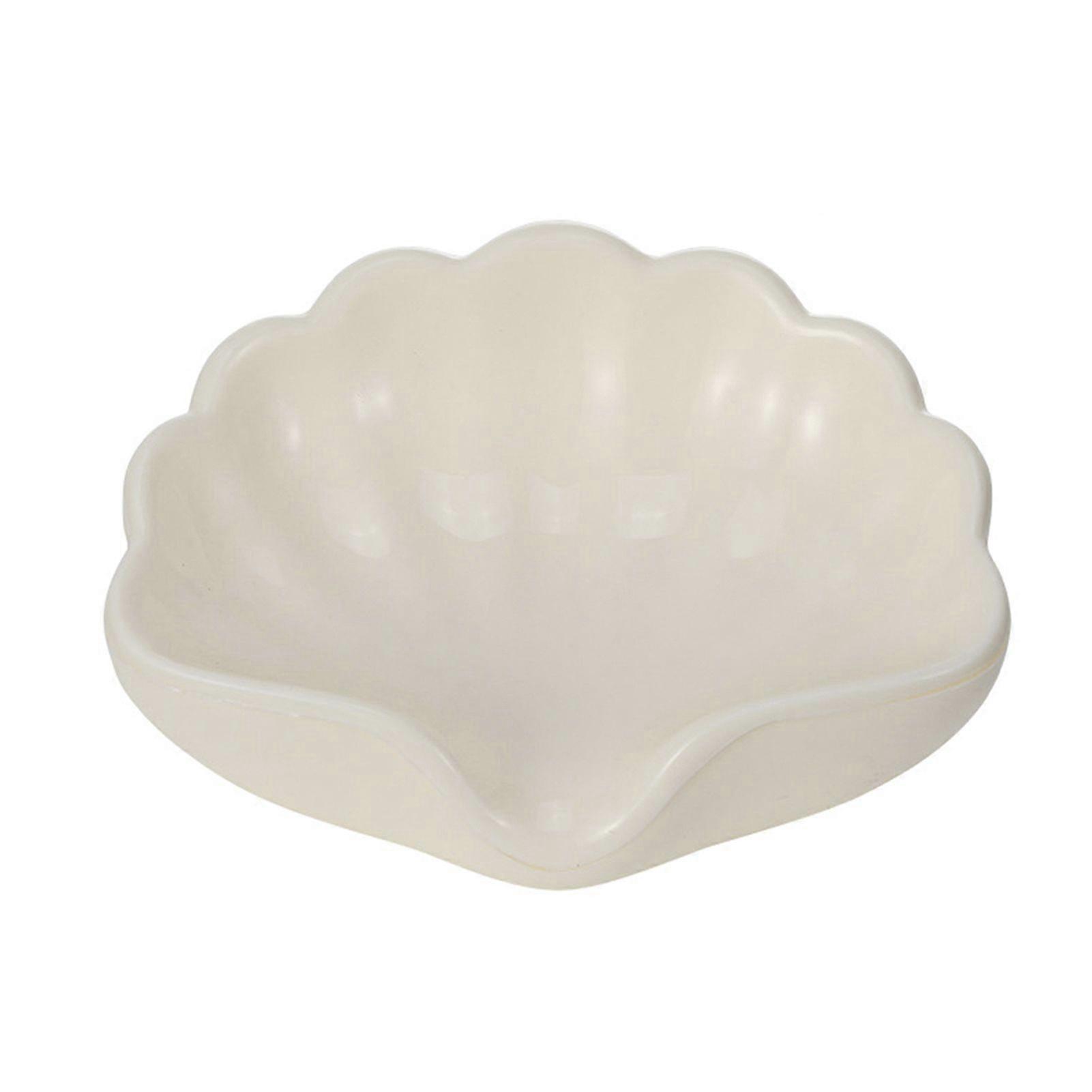 1/2Pcs Soap Box Shell Shaped Drain-Free Soap Tray Compact Size Plastic Automatic Drainage Function Bathroom Soap Rack