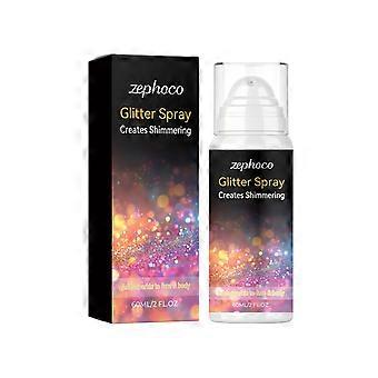 Zephoco party glitter spray event party skin clavicle starry sky highlight date glitter