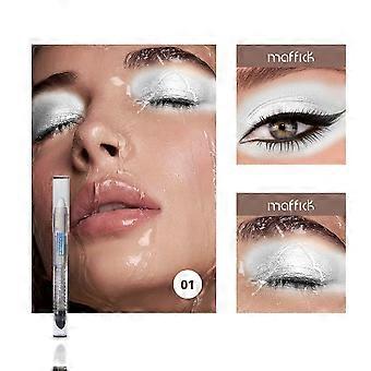Sombra cremosa em bastão de alta pigmentação, lápis de sombra macio e fácil de esfumar com esponja aplicadora para maquiagem de olhos esfumados.