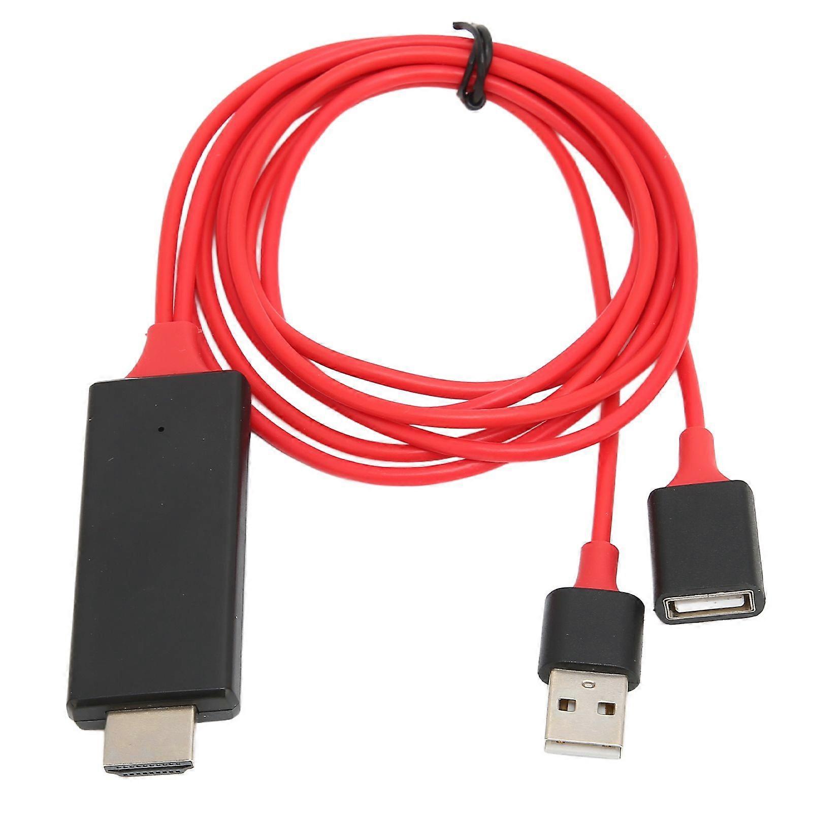 HDTV Cable Adapter 1080P HD Multimedia Interface Cable Adapter for TV Display Projector