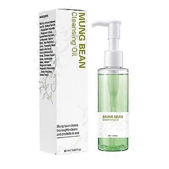 Mung Bean Cleansing Oil 60 ml | Fragrance-Free | Makeup Blackhead Remover & Deep Pore Cleanser | Suitable for Sensitive Skin | Cleans And Protects In