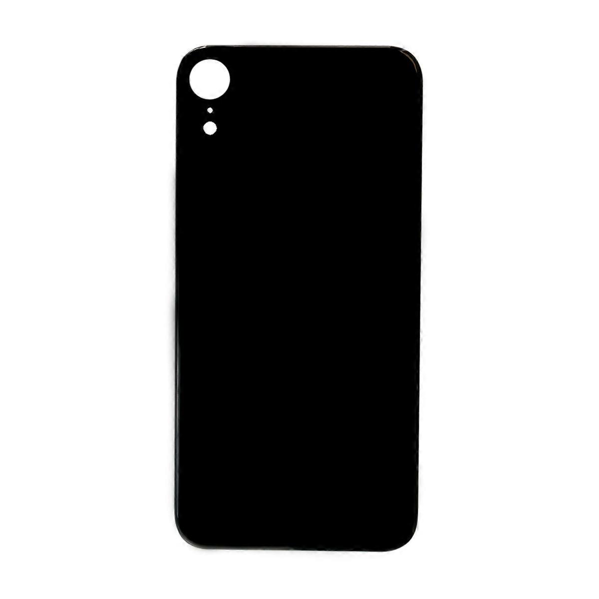 Glass Back For iPhone XR Plain in Black