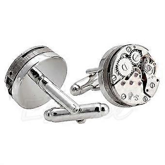 Vintage horloge beweging retro steampunk manchetknopen heren bruidegom huwelijksfeest geschenken