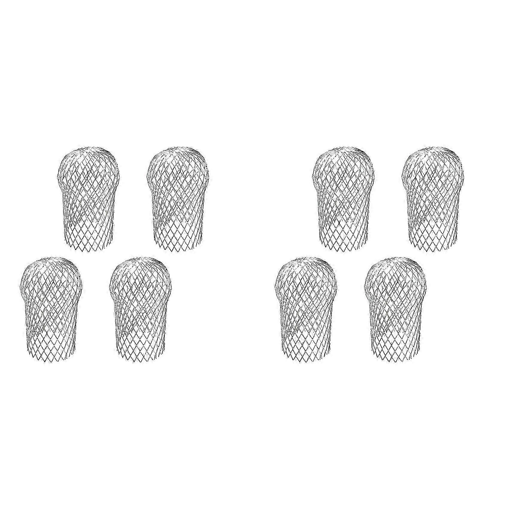 8 Pcs Gutter Downspout Guards 3.5 Inch Aluminum Leaf Filter Strainer Expandable Gutter Downspout Protector