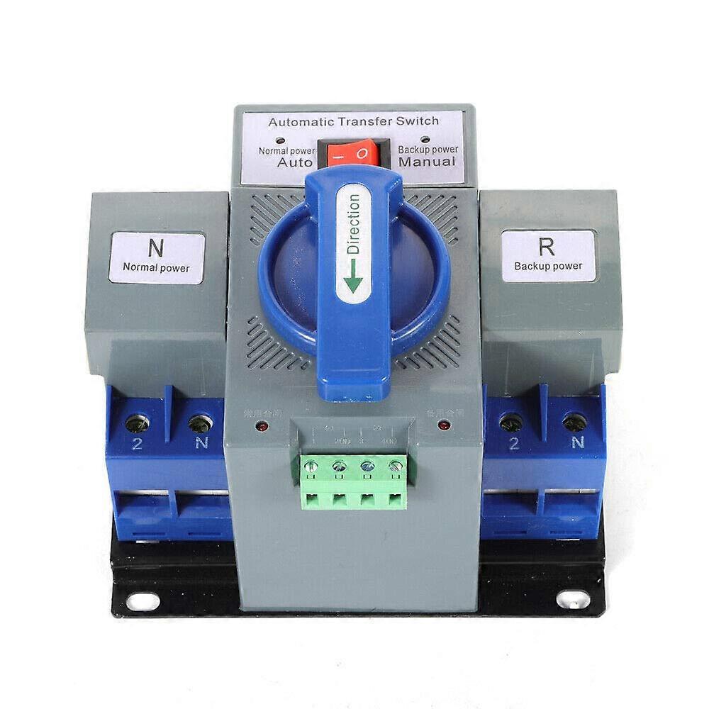 Automatic Transfer Switch 63A Dual Power 2 Pole Outdoor Generator Transfer Switch with Indicator