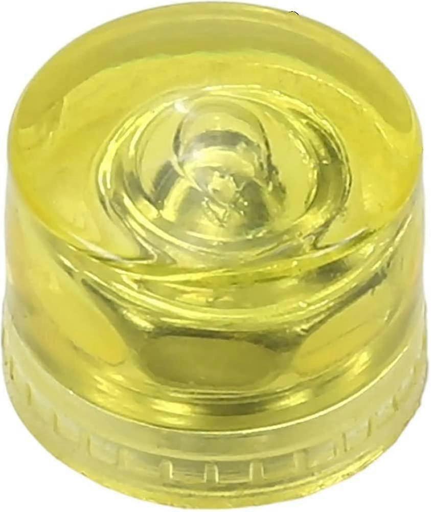 Polyurethane Mallet Head 25mm Dia Yellow Threaded Round Tip Replacements