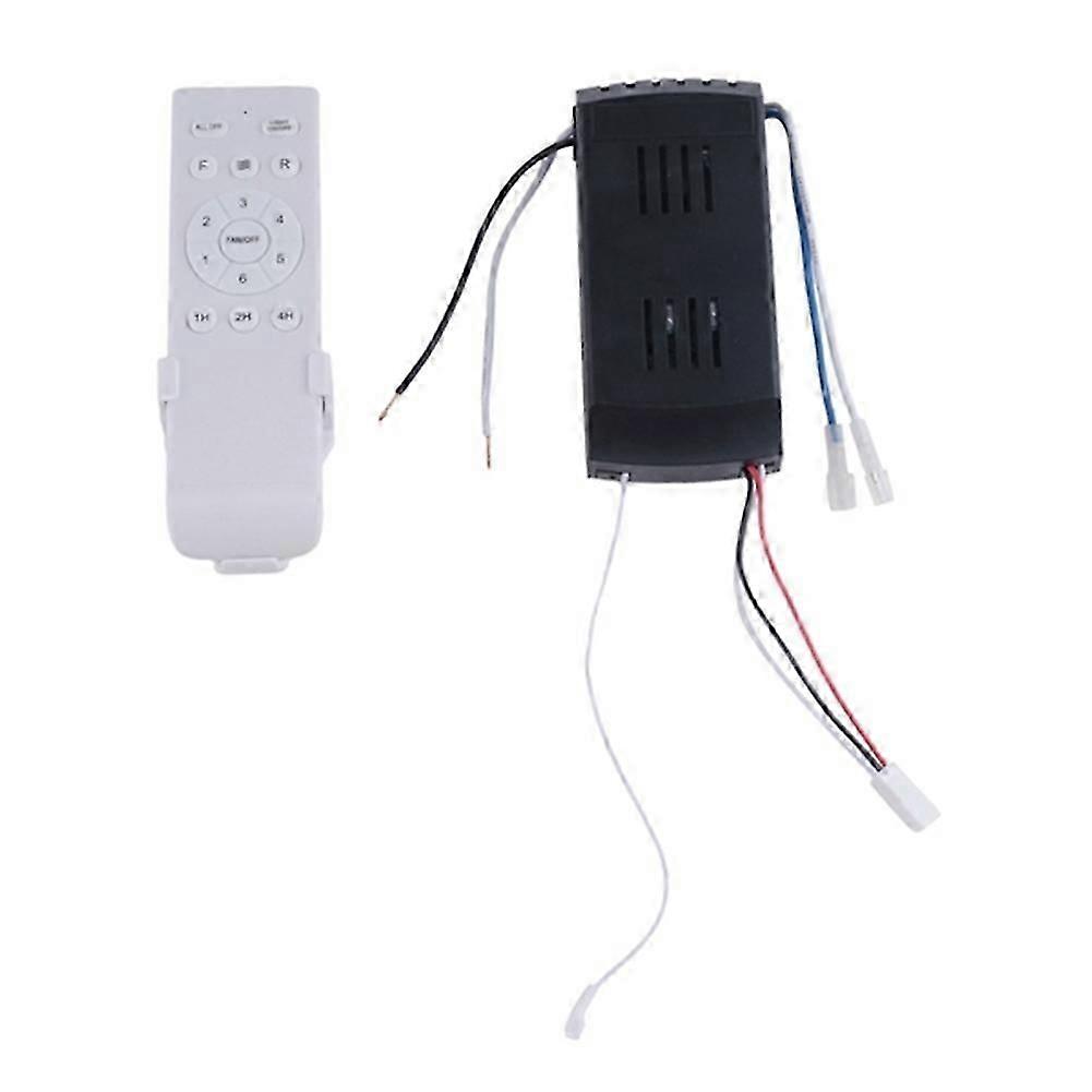 10set Universal Ceiling Fan Remote Control 40W 6-Speed Timing Function Replacement Remote for DC Ceiling Fans & Lights