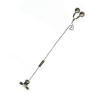 Stainless Steel Fishing Bite Alarm Double Ringer Spring Release Ground Stake Clip on Wire for Surf Rods 23g Lightweight
