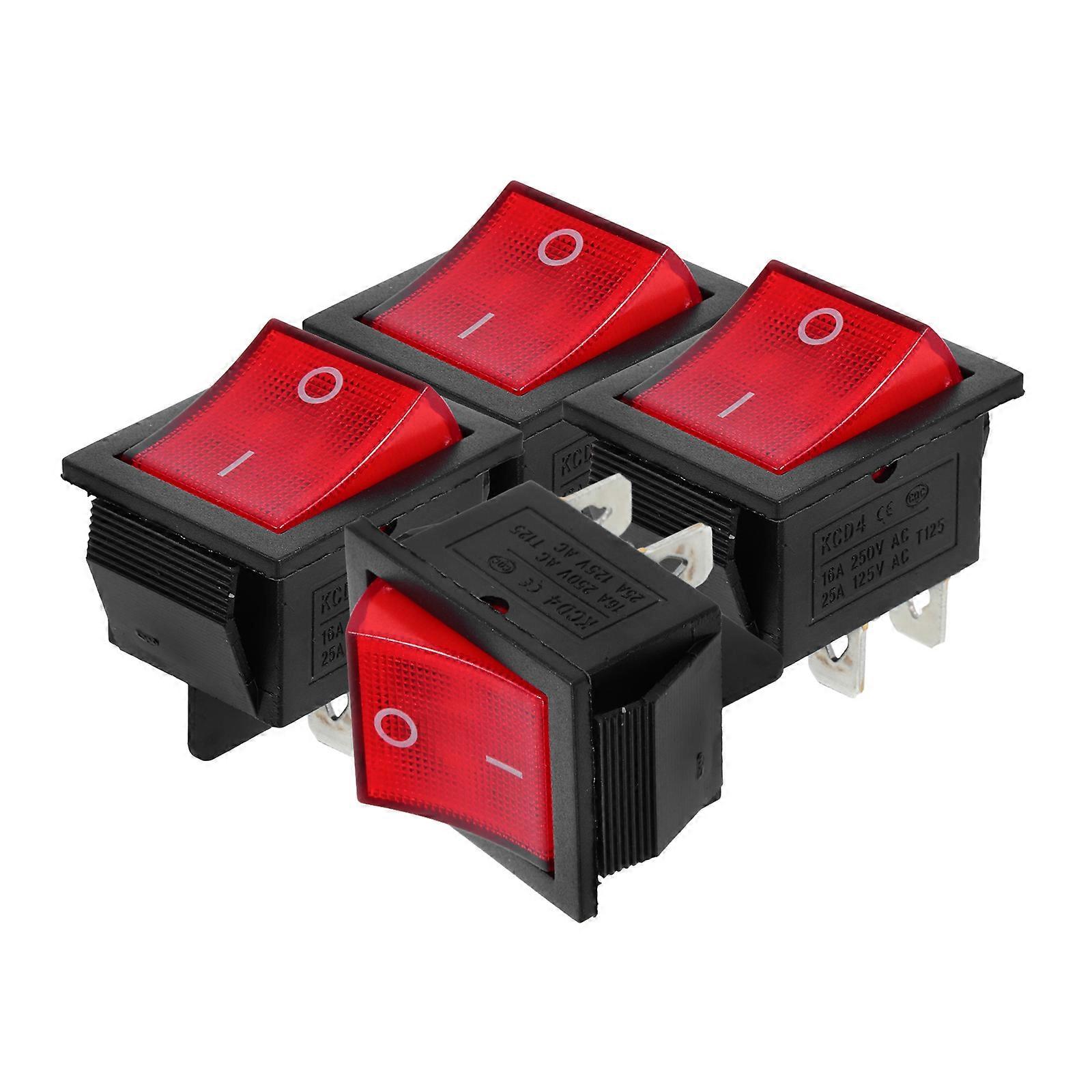 Ship Rocker Switch High-Performance Engine Control Rocker Switch 4Pcs Set
