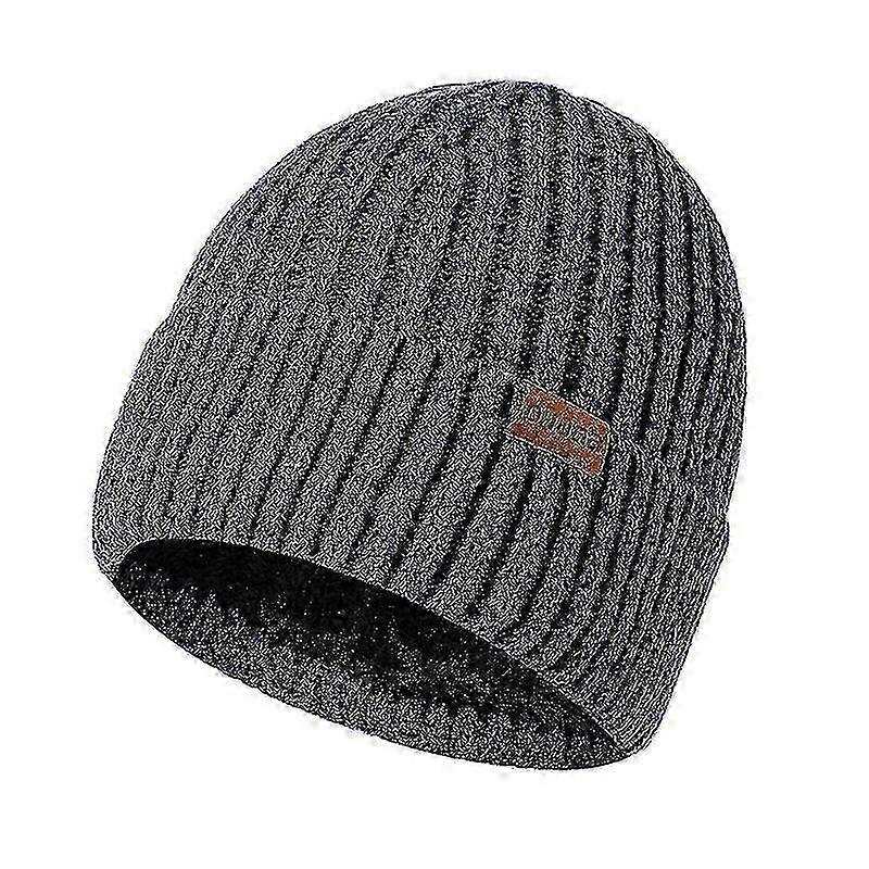 Hat Knitted Men Warm (light Gray) bd