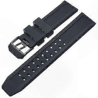 23mm Waterproof Silicone Dive Watch Band Replacement Strap