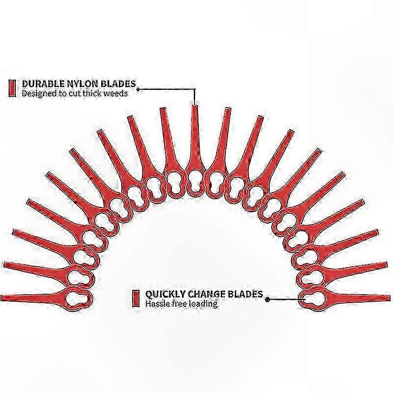 50-Pack Replacement Blades compatible with Cordless Edgers, Compatible with Aldi Ferrex Models