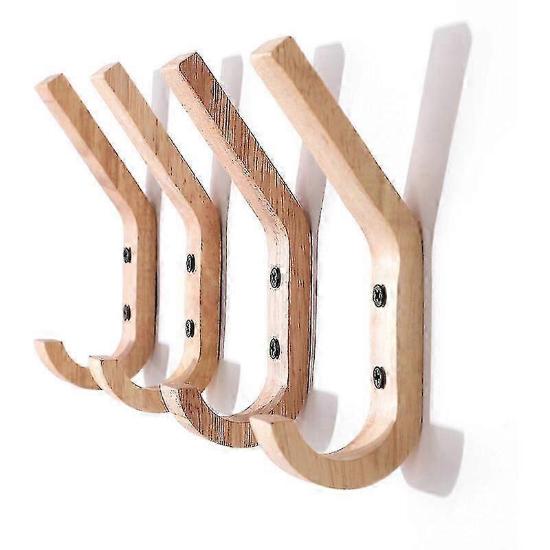 Hand-Polished Rubberwood Hook Set