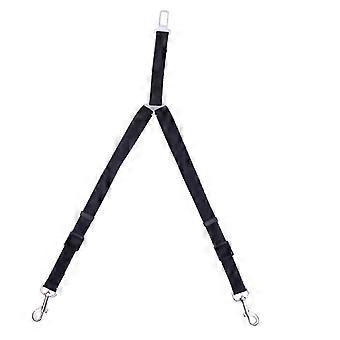 Dual-Head Adjustable Pet Car Leash