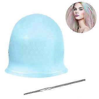 Siliconen Highlight Cap Haak, Herbruikbare Siliconen Haarverf Cap Professional Salon Dye Silicone Cap Blowing Hair Styling Tools voor vrouwen en meisjes