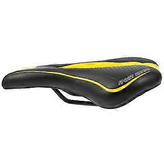 Stoßfester Fahrradsattel, Mountainbike-Sitz, Radfahrer, waschbar, Schwarz/Gelb, 27 x 14,5 x 5 cm, einfach zu montieren, 1 Packung