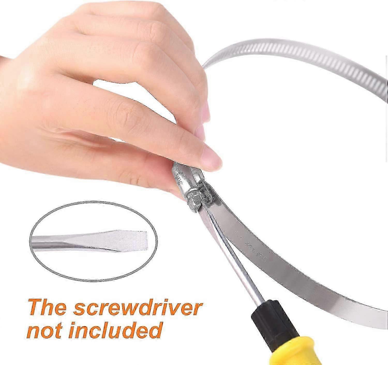 Adjustable 4 Inch Stainless Duct Clamp