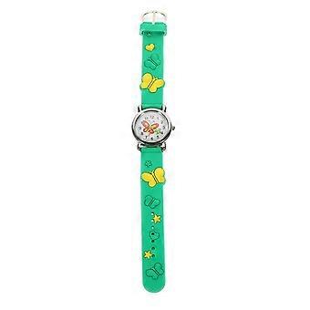 Butterflies Children Watch Cartoon Analog Watch for Kids Portable Style