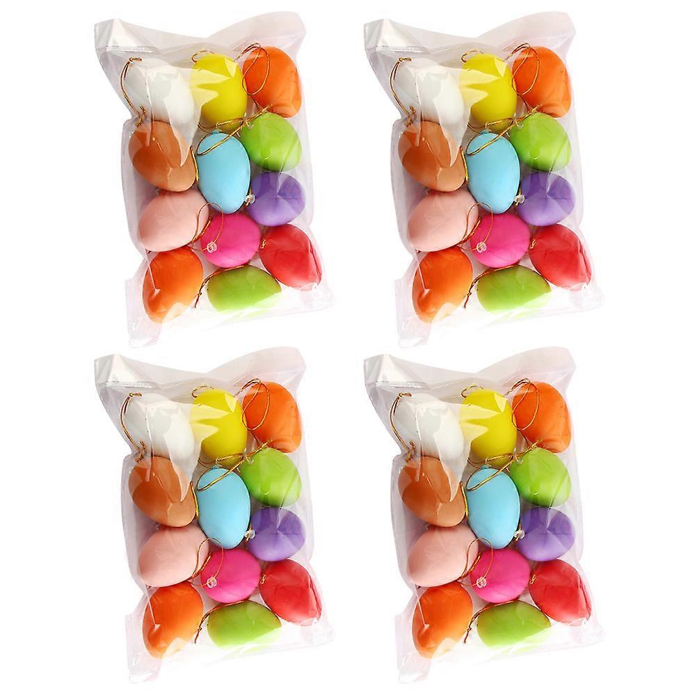 Plastic Easter Eggs Imitation Eggs for Decoration 48Pcs Pack