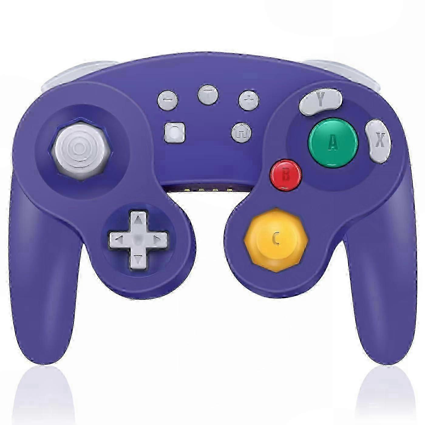 Wireless Gamecube Switch Pro Controller for Switch, Switch OLED, PC, Steam with Auto Turbo, Wake-Up & Screenshot Function