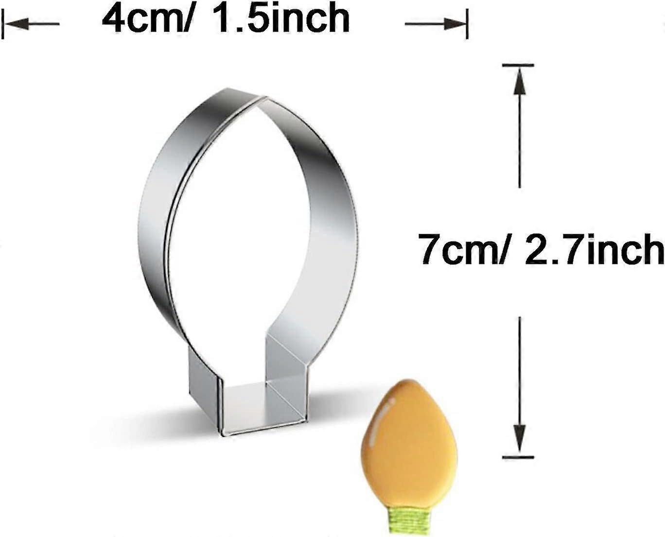 Light Bulb Shape Cookie Cutter for Christmas