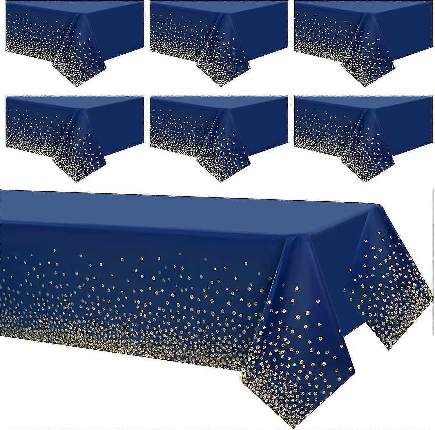 Gold Polka Dot PEVA Tablecloths
