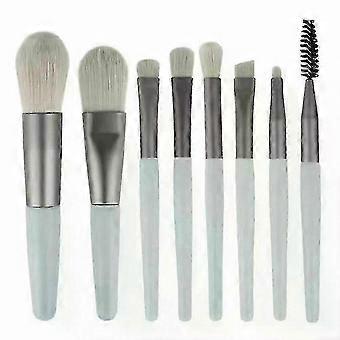 8-piece Makeup Brush Set: Foundation, Blush, Powder, Eyeshadow, Highlighter Tools for Beauty Application_HP