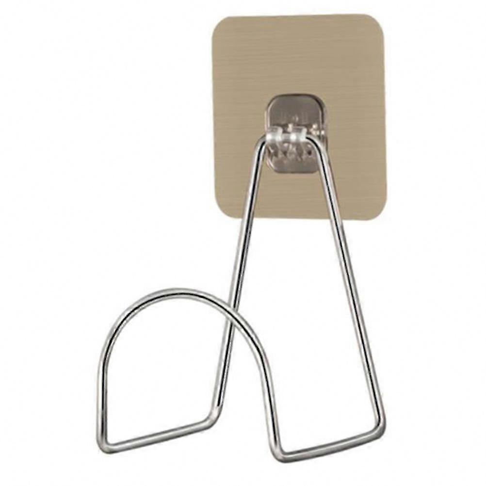 Self-Adhesive Motorcycle Storage Hook Wall Holder, Multi-Functional Design, Silver, 1-Pack