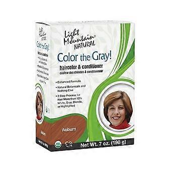 Light Mountain Color the Gray Natural Haircolor And Conditioner Auburn, Auburn 7 Oz