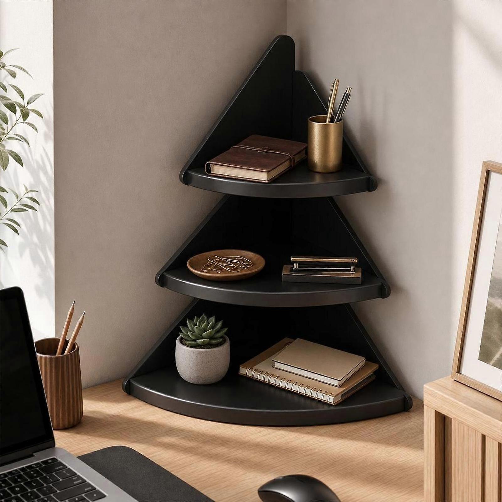 Space-Saving Corner Storage Shelf | Compact, Corner Shelf, for Countertop