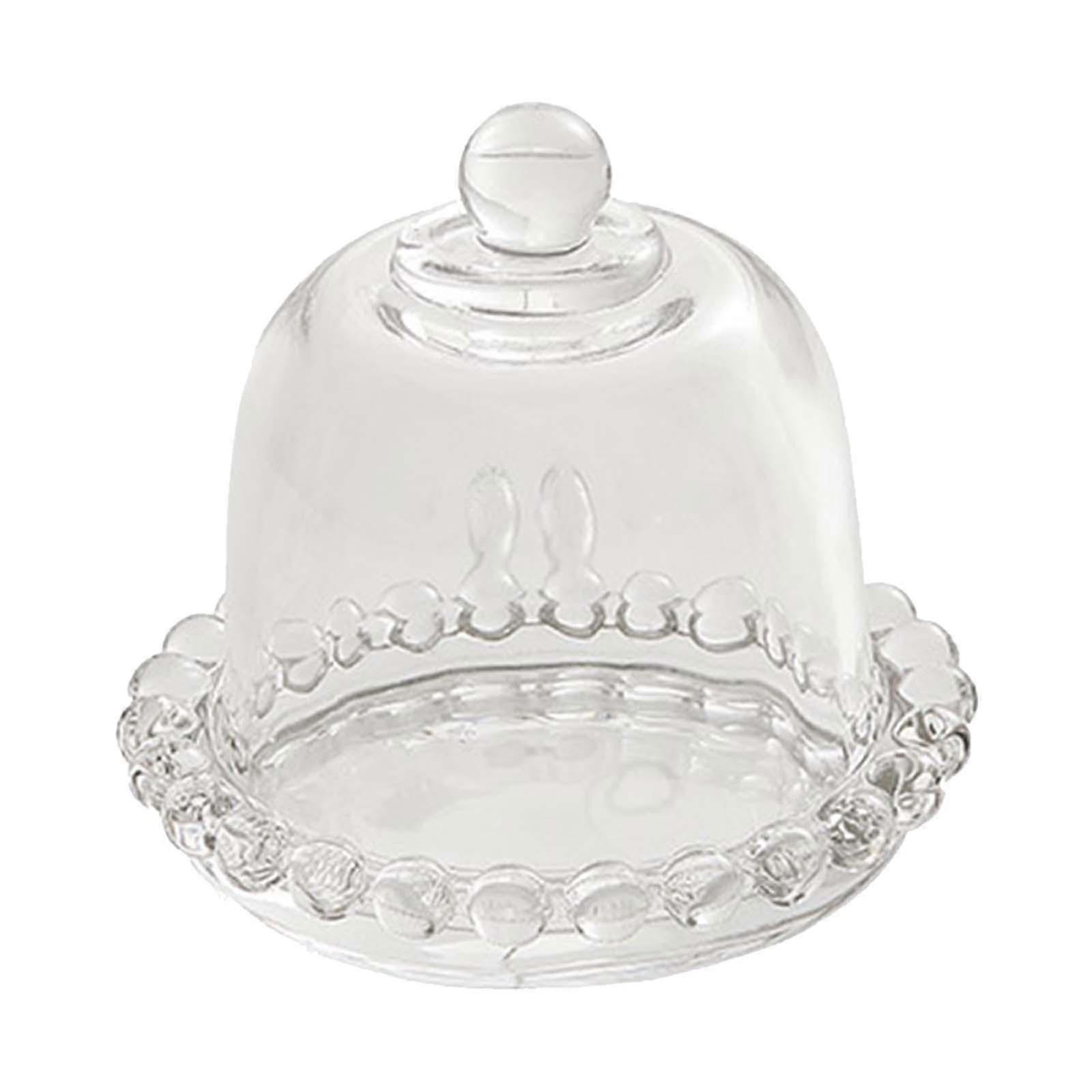 Clear Glass Cake Dome Stand