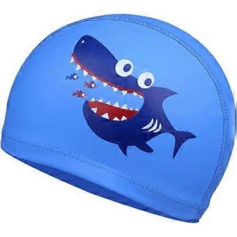 Swimming Cap for Kids Age 4-10 23*13.5cm, Compatible with Pool Beach Use