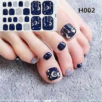Glow Holographic Toe Nail Wrap Sheet