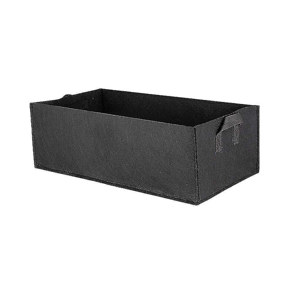 5pcs Square Planting Bag Root Control Bag Vegetables Plant Flower Nursery Bag Gallon Greenhouse Planter Garden Tool(black)