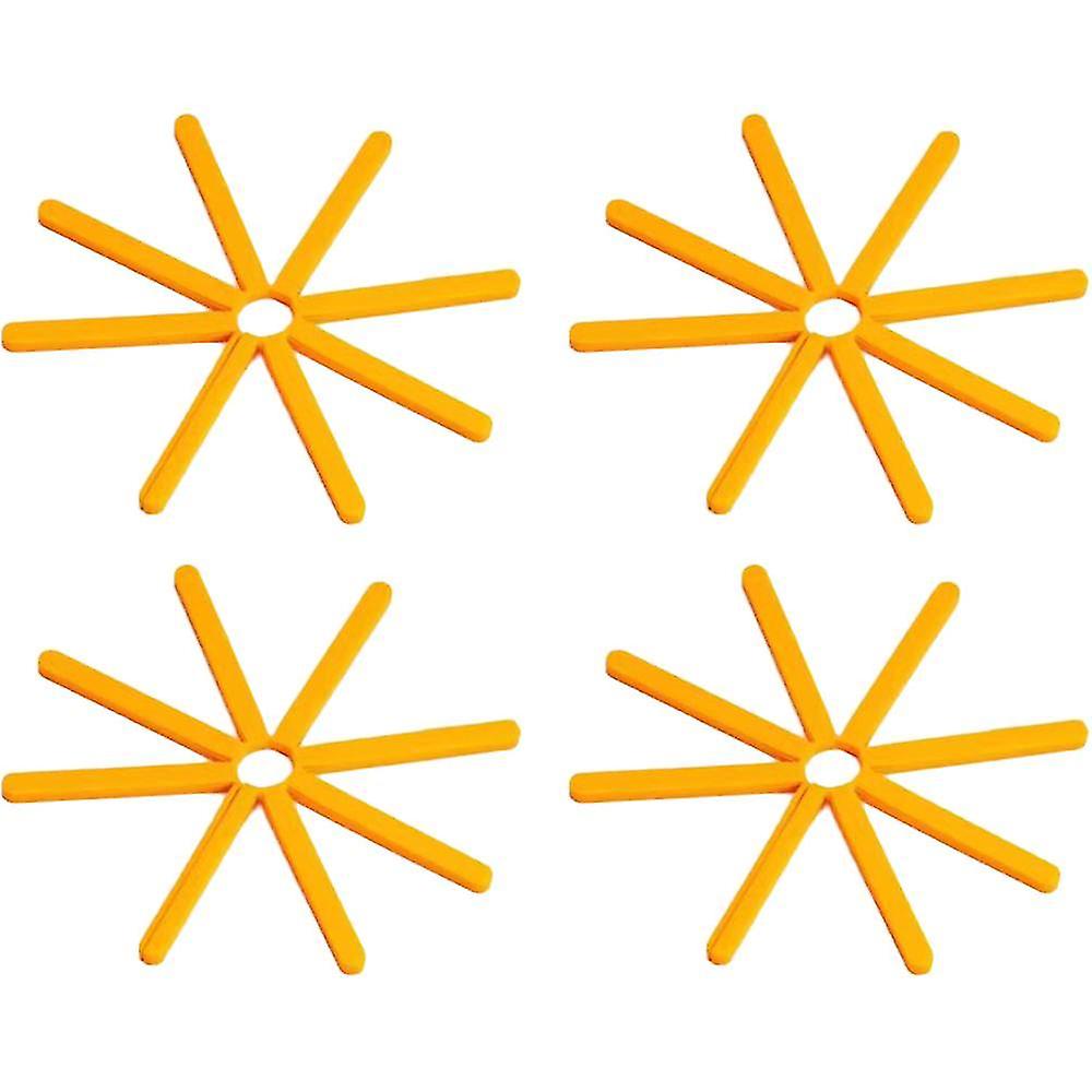 Foldable Silicone Trivet,heat Insulation Pad,trivets For Hot Pots And