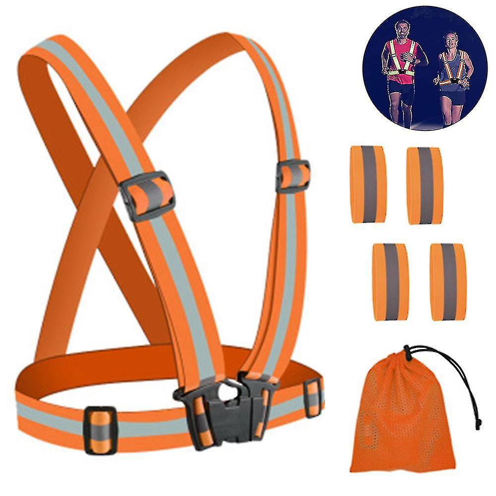 Reflective Gear With Hi-visibility Bands For Running Jogging,walking,cycling