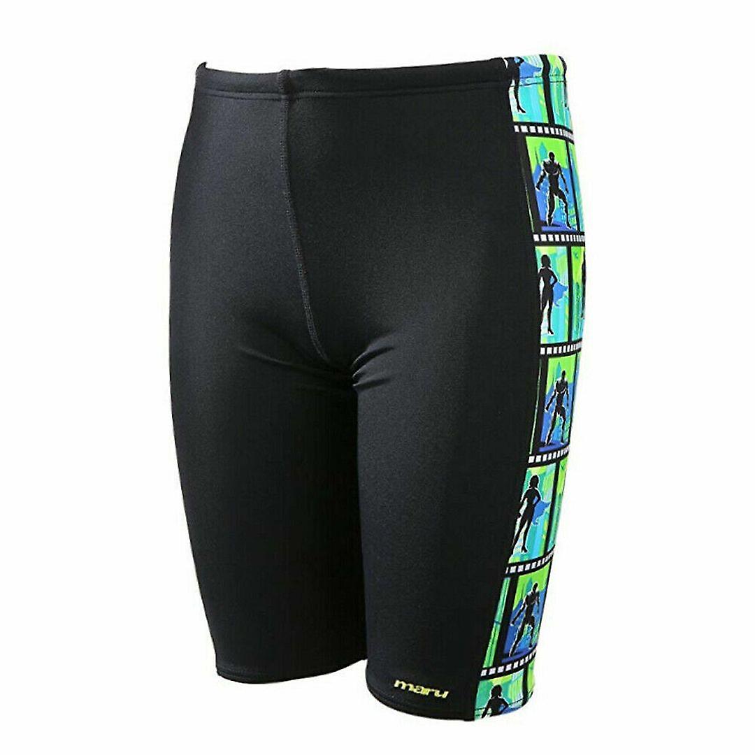 مارو سوبر موفي بيسر لوحة تشويش قيعان أطفال شورت سباحة أسود BK6501