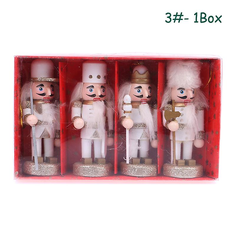 Christmas 10cm Nutcracker Puppet Soldier Xmas Tree Pendant Doll Decor Ornament