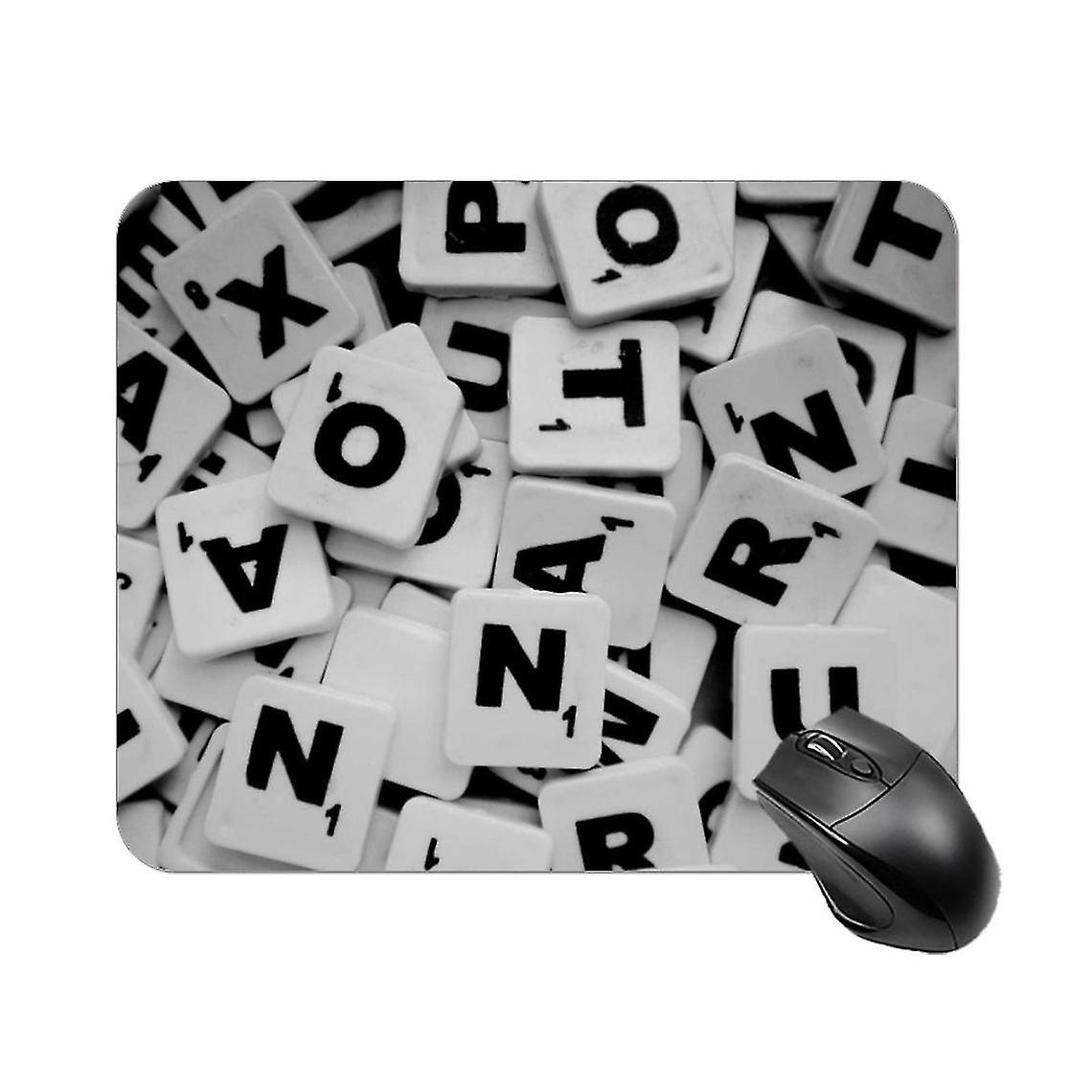 Laptop Printed Alphabet Mouse Pad