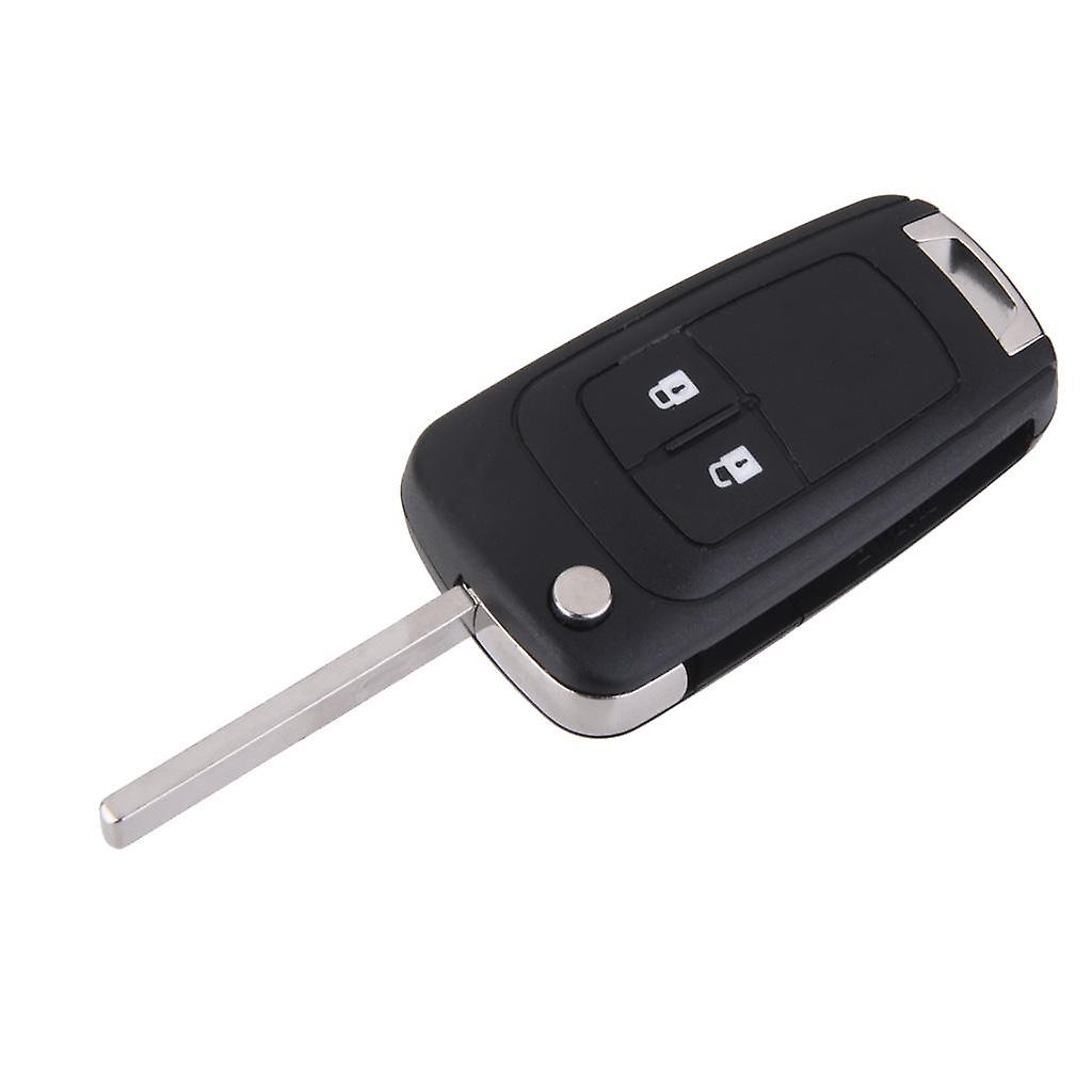 2 Button Key Fob Case Shell + Uncut Blade for Vauxhall Opel Astra Insignia