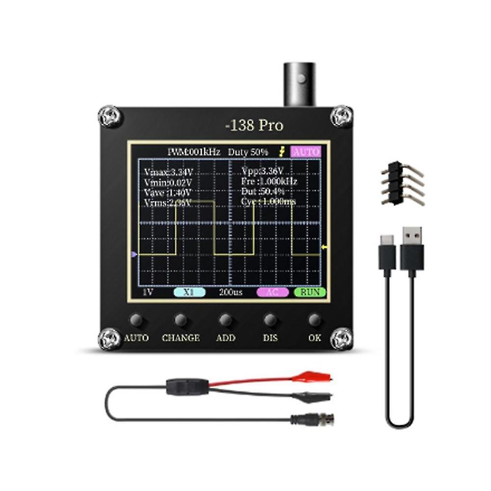 138 Pro Handheld Digital Oscilloscope,200 /s,khz,analog Bandwidth, Supports Auto,80 Khz Pwm And Fir