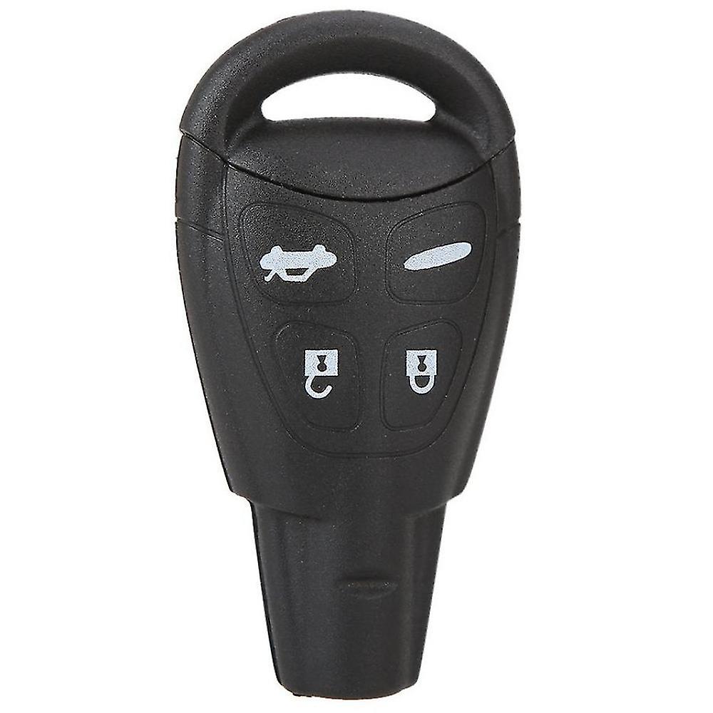 Replacement 4 Buttons Keyless Entry Remote Car Key Fob Shell Case Cover And Button Pad With Insert