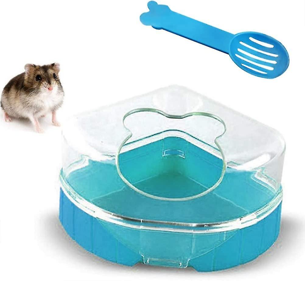 Plastic Bathroom Sandbox With Shovel For Hamster, Gerbil, Rat